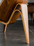 Nordic Wooden Chairs with Backrest