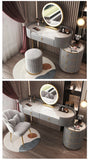 Modern Minimalist Dressing Table with Multifunctional Storage - Bedroom Vanity Furniture"