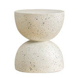 Wuli Nordic Hourglass Imitation Terrazzo Small Side Table