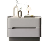 Luxury Nordic Nightstand with Storage Drawer - Modern Minimalist Wood Bedside Table