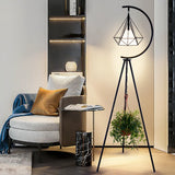 Nordic Diamond Floor Lamp - Modern Simple Iron Standing Lamp for Bedroom and Living Room