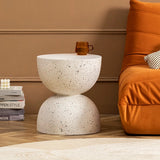 Wuli Nordic Hourglass Imitation Terrazzo Small Side Table