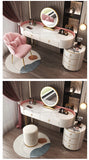 Modern Minimalist Dressing Table with Multifunctional Storage - Bedroom Vanity Furniture"