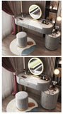 Modern Minimalist Dressing Table with Multifunctional Storage - Bedroom Vanity Furniture"